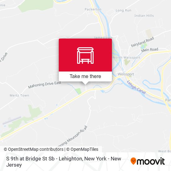 Mapa de S 9th at Bridge St Sb - Lehighton