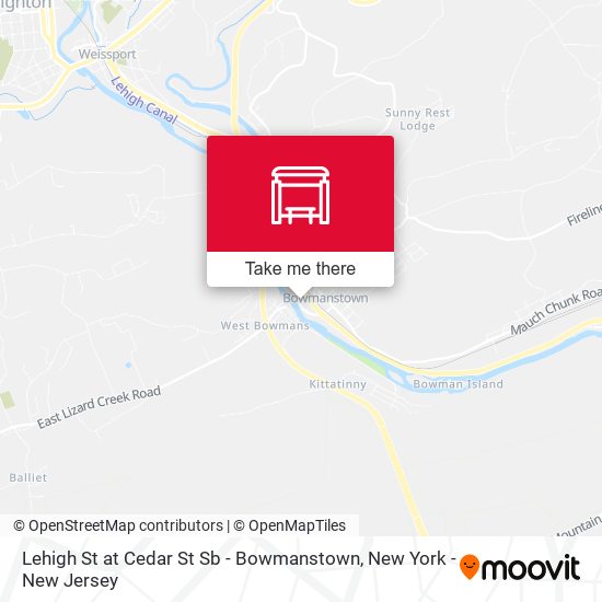 Mapa de Lehigh St at Cedar St Sb - Bowmanstown