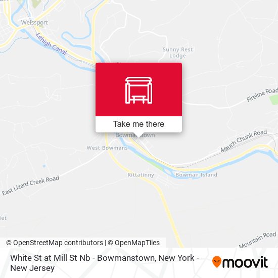 Mapa de White St at Mill St Nb - Bowmanstown