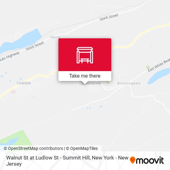 Walnut St at Ludlow St - Summit Hill map