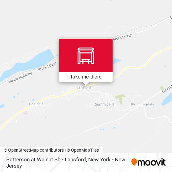 Patterson at Walnut Sb - Lansford map