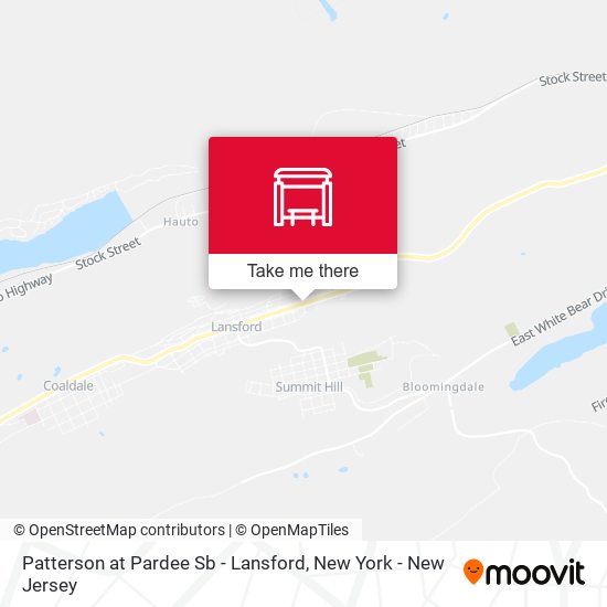 Patterson at Pardee Sb - Lansford map