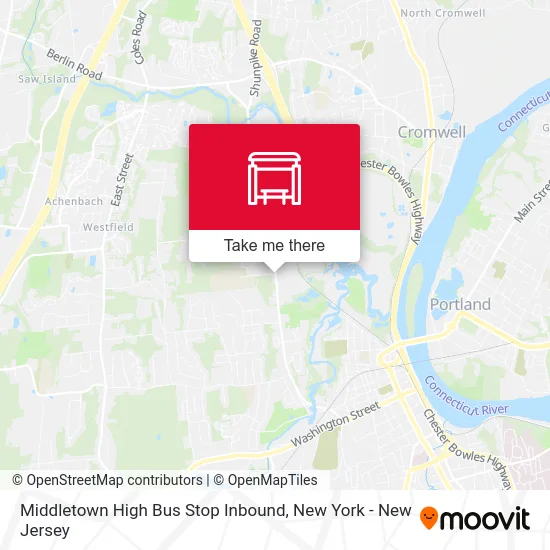 Middletown High Bus Stop Inbound map