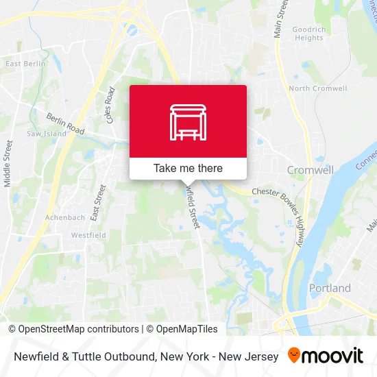 Newfield & Tuttle Outbound map