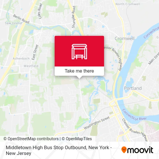 Middletown High Bus Stop Outbound map