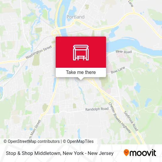 Stop & Shop Middletown map