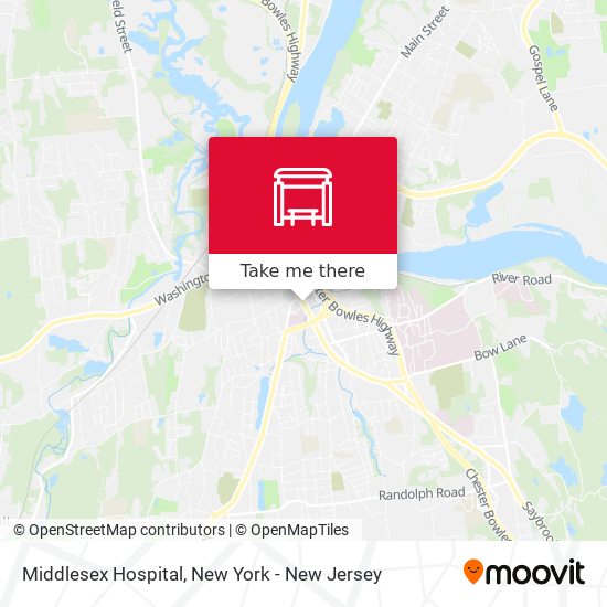 Middlesex Hospital map