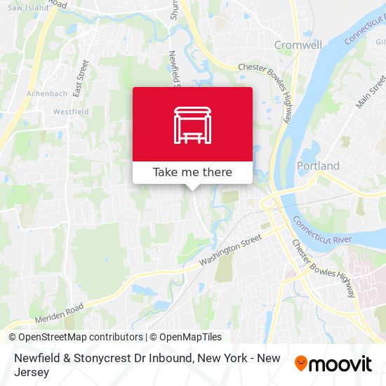 Newfield & Stonycrest Dr Inbound map