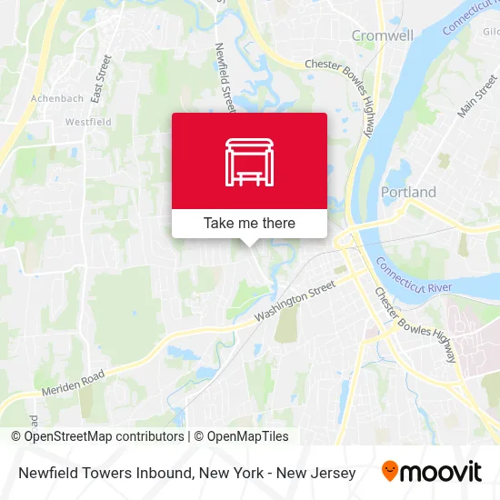 Newfield Towers Inbound map