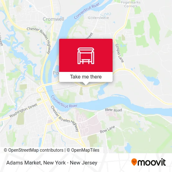 Adams Market map