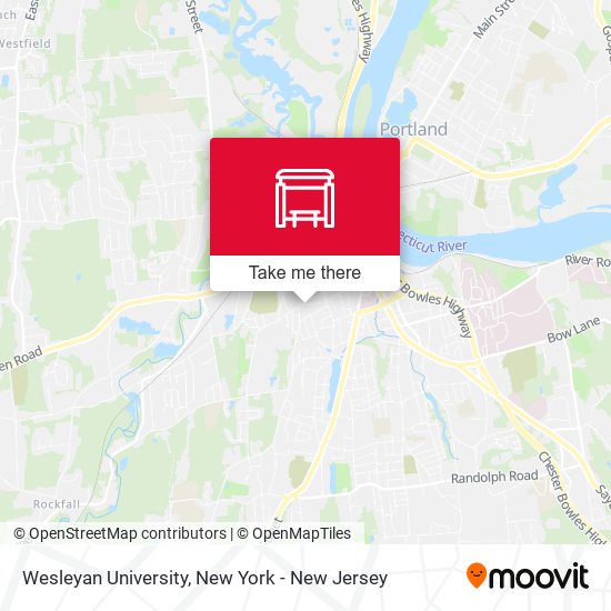 Wesleyan University map