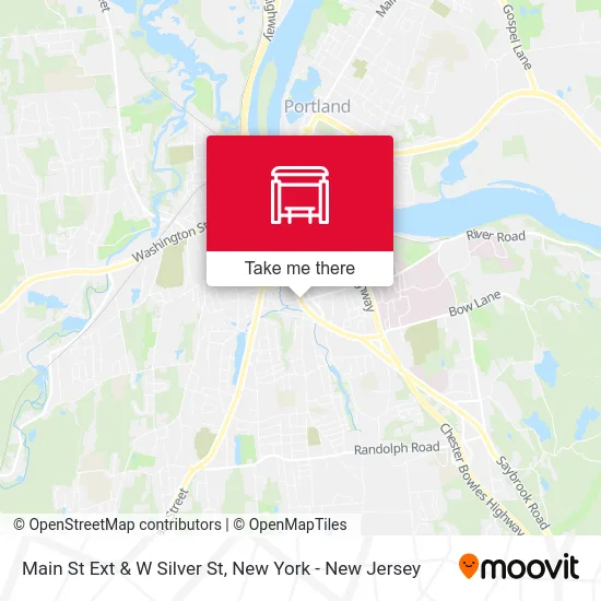 Main St Ext & W Silver St map