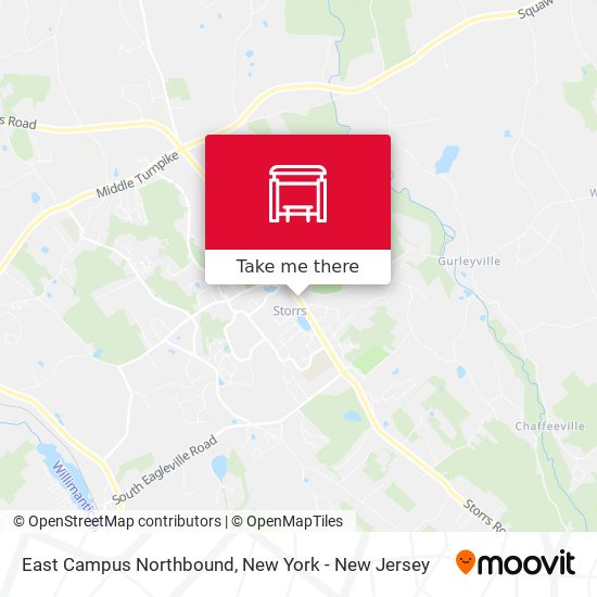 Mapa de East Campus Northbound