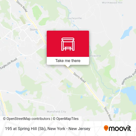 195 at Spring Hill (Sb) map