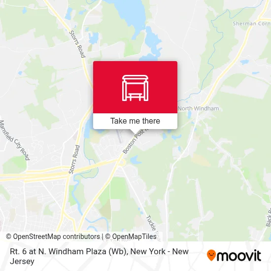 Rt. 6 at N. Windham Plaza (Wb) map