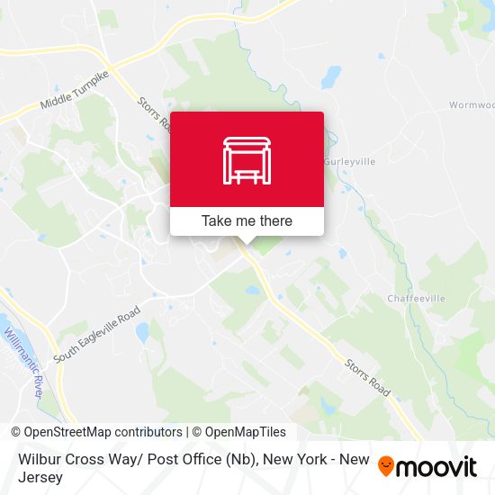 Wilbur Cross Way/ Post Office (Nb) map