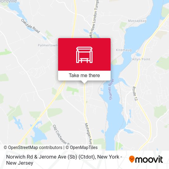 Mapa de Norwich Rd & Jerome Ave (Sb) (Ctdot)