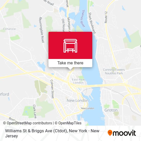 Williams St & Briggs Ave (Ctdot) map