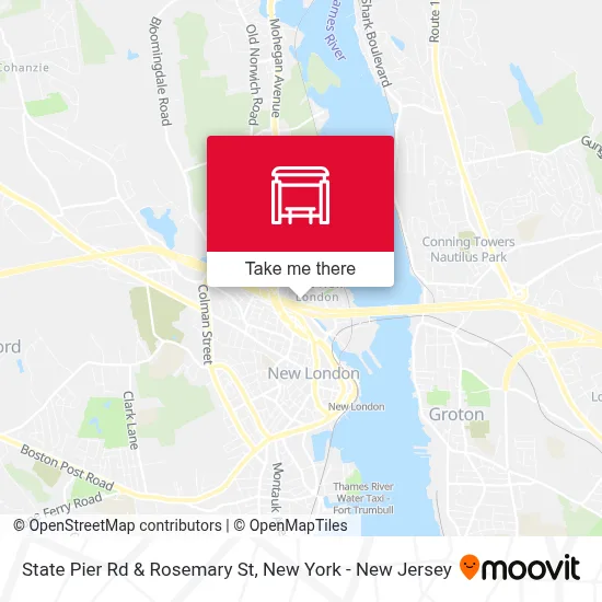 State Pier Rd & Rosemary St map