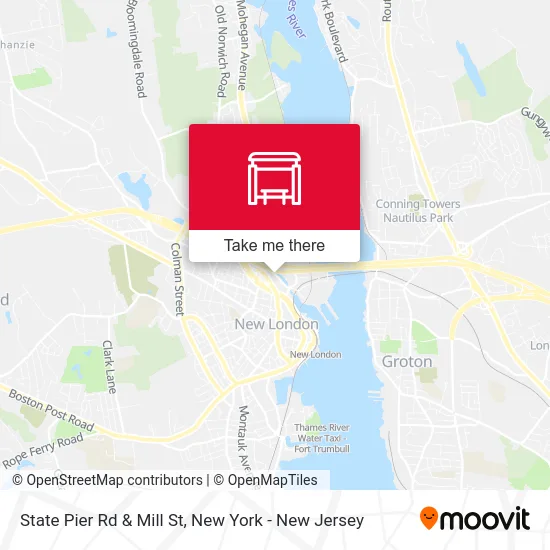 State Pier Rd & Mill St map