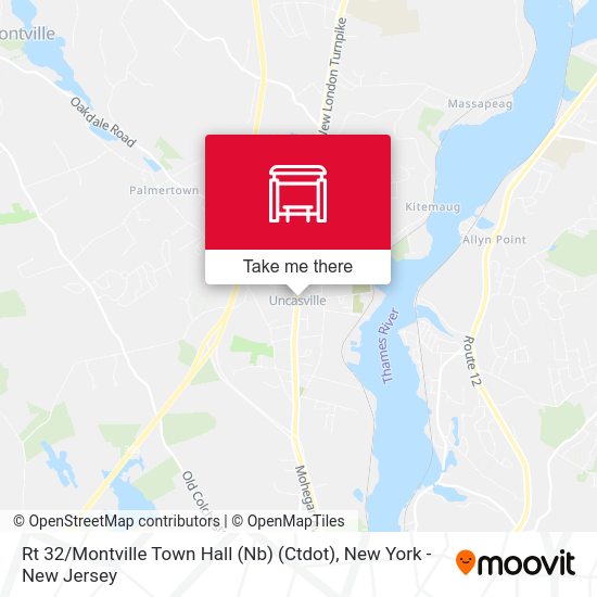 Mapa de Rt 32 / Montville Town Hall (Nb) (Ctdot)