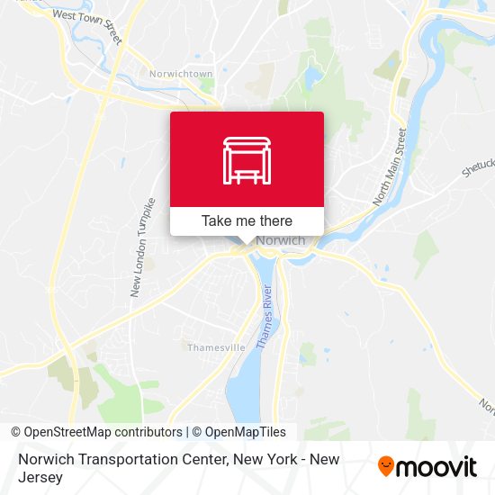 Norwich Transportation Center map