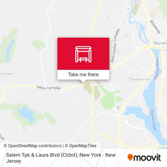 Mapa de Salem Tpk & Laura Blvd (Ctdot)