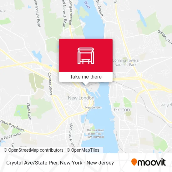 Crystal Ave/State Pier map