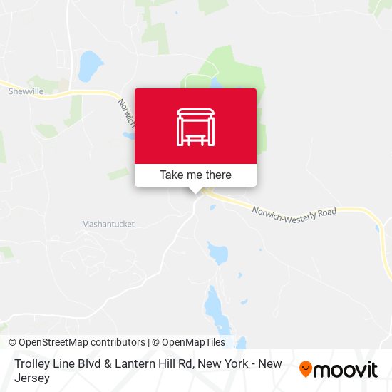 Trolley Line Blvd & Lantern Hill Rd map