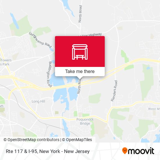 Rte 117 & I-95 map