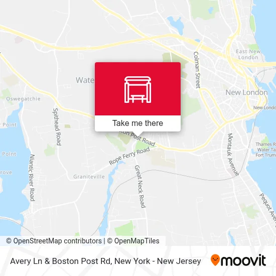 Avery Ln & Boston Post Rd map