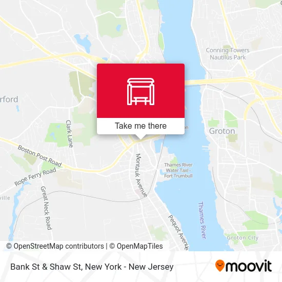 Bank St & Shaw St map