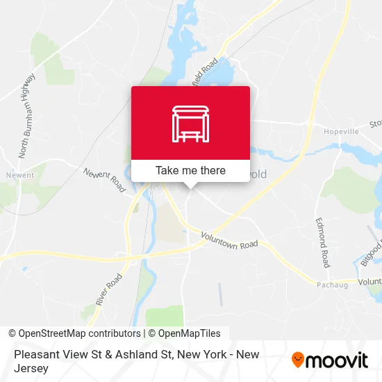 Pleasant View St & Ashland St map
