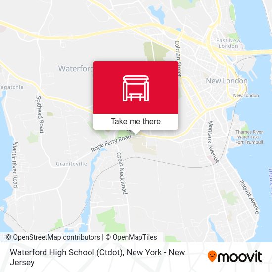 Mapa de Waterford High School (Ctdot)