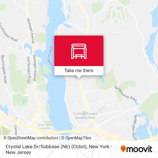Crystal Lake Dr / Subbase (Nb) (Ctdot) map