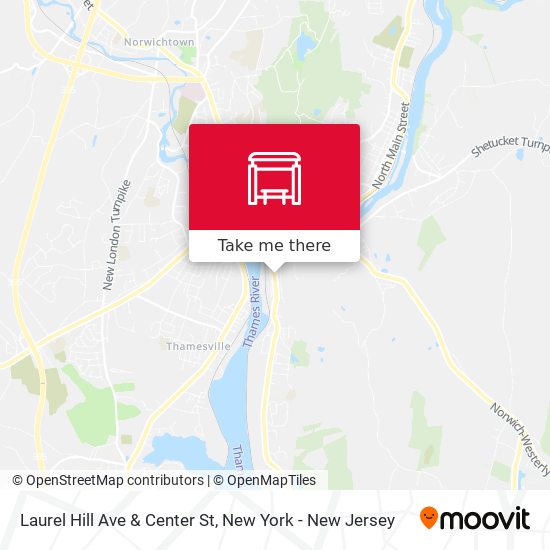 Laurel Hill Ave & Center St map
