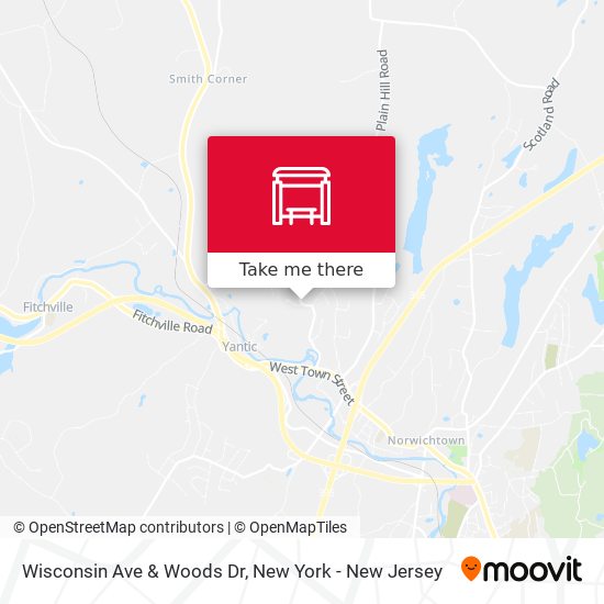 Mapa de Wisconsin Ave & Woods Dr