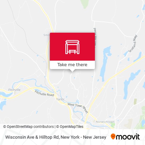 Mapa de Wisconsin Ave & Hilltop Rd