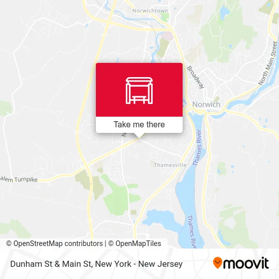 Dunham St & Main St map