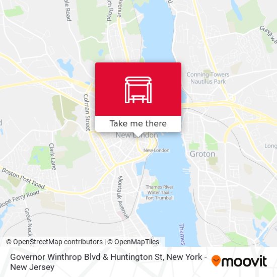 Governor Winthrop Blvd & Huntington St map