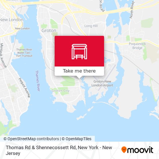 Mapa de Thomas Rd & Shennecossett Rd