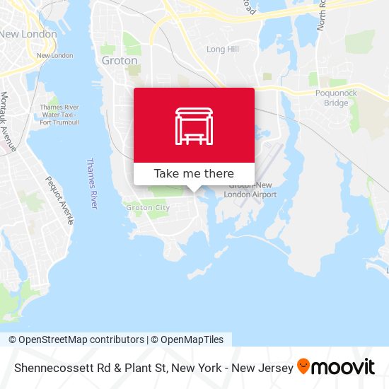 Mapa de Shennecossett Rd & Plant St