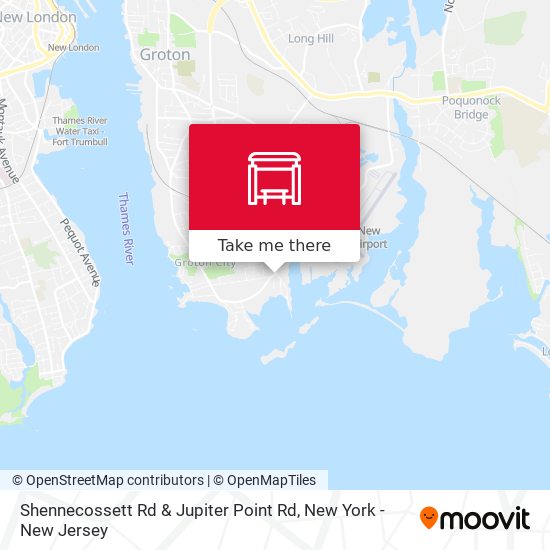 Shennecossett Rd & Jupiter Point Rd map