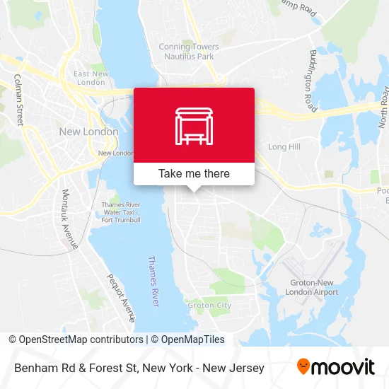 Benham Rd & Forest St map