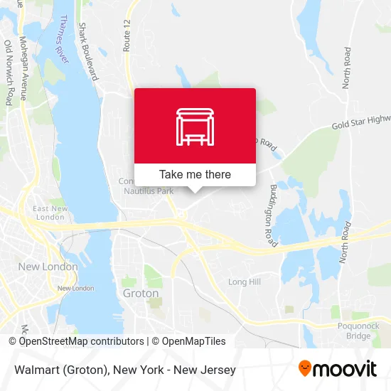Walmart (Groton) map