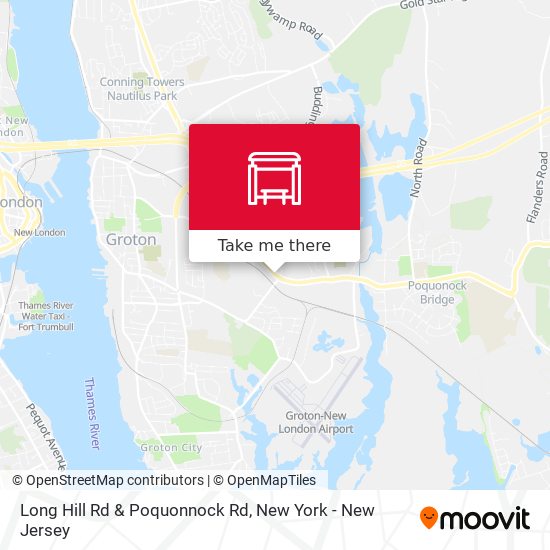 Long Hill Rd & Poquonnock Rd map