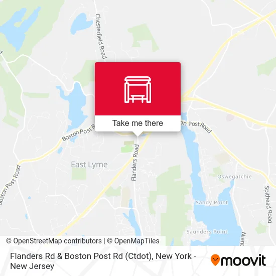 Flanders Rd & Boston Post Rd (Ctdot) map