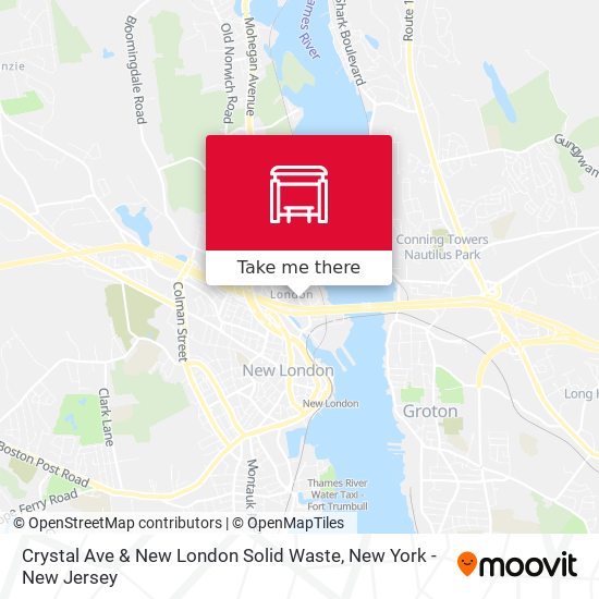 Crystal Ave & New London Solid Waste map