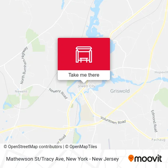 Mathewson St/Tracy Ave map