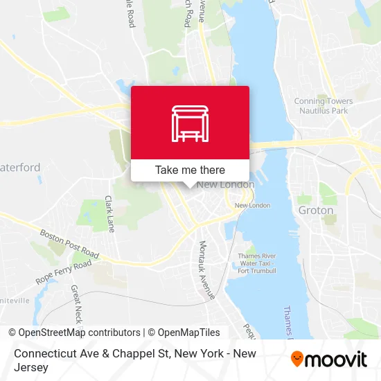 Connecticut Ave & Chappel St map